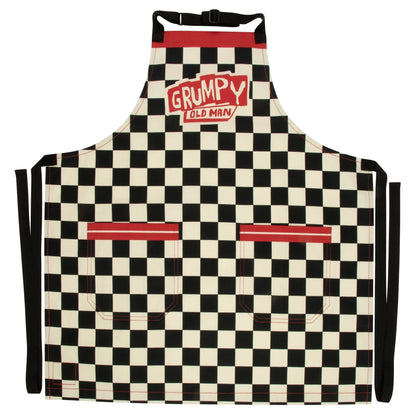Grumpy Old Man Funny Cooking and BBQ Apron 2 Pockets Adjustable Strap 100% Cotton | BlueQ at GetBullish | Father's Day Gift