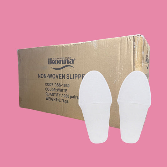 *(Case 40pk) Disposable Pedicure Slipper - White