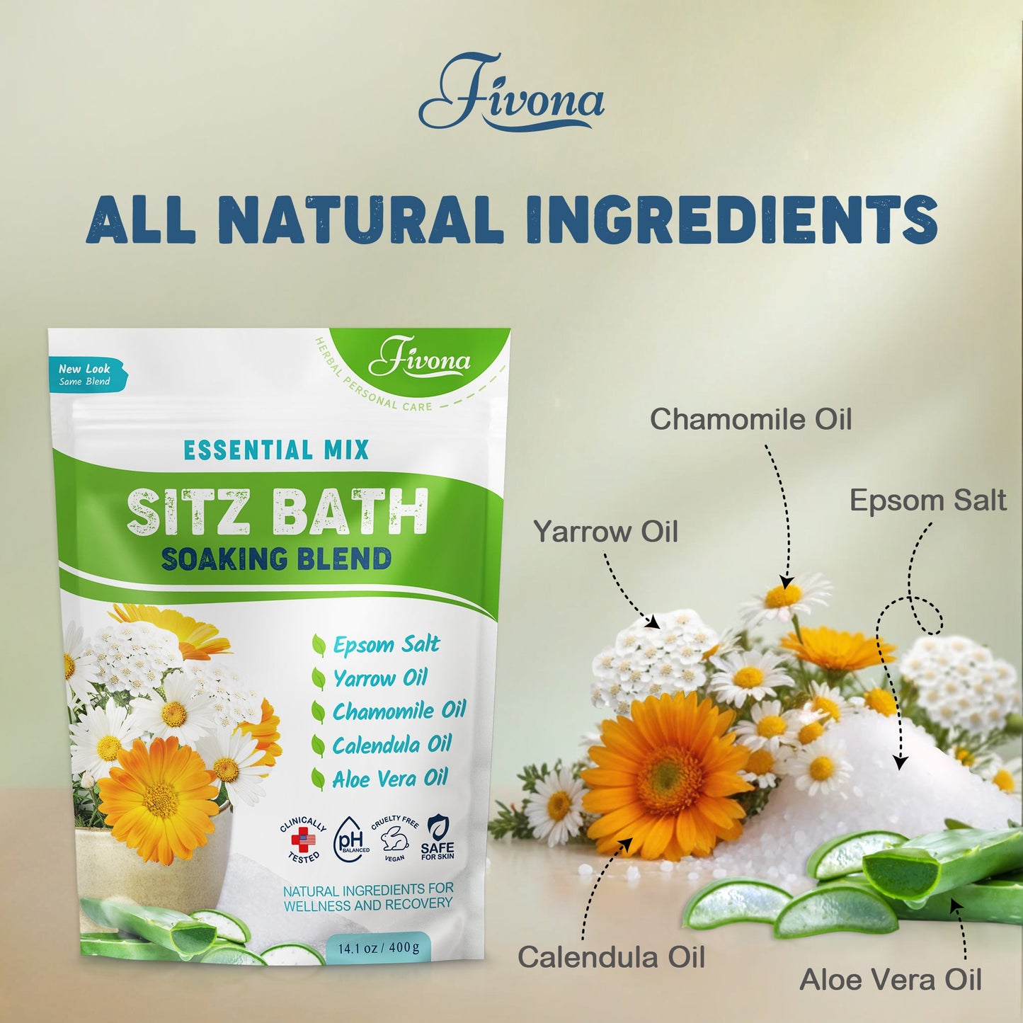 Essential Mix Sitz Bath Soak Blend | 14.1oz