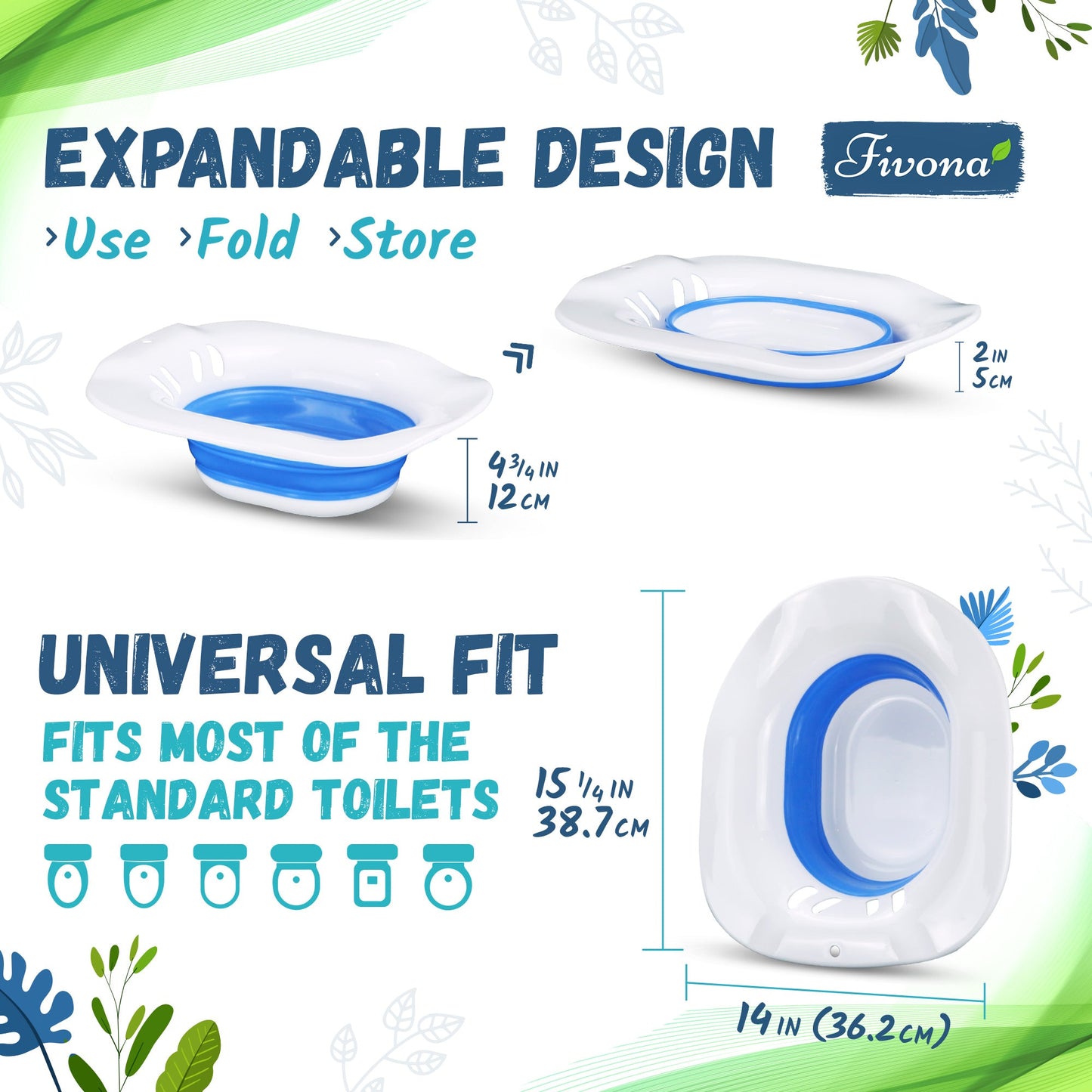 2 in 1 Sitz Bath Soaking Kit