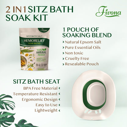 2 in 1 Hemorelief Sitz Bath Soak Kit