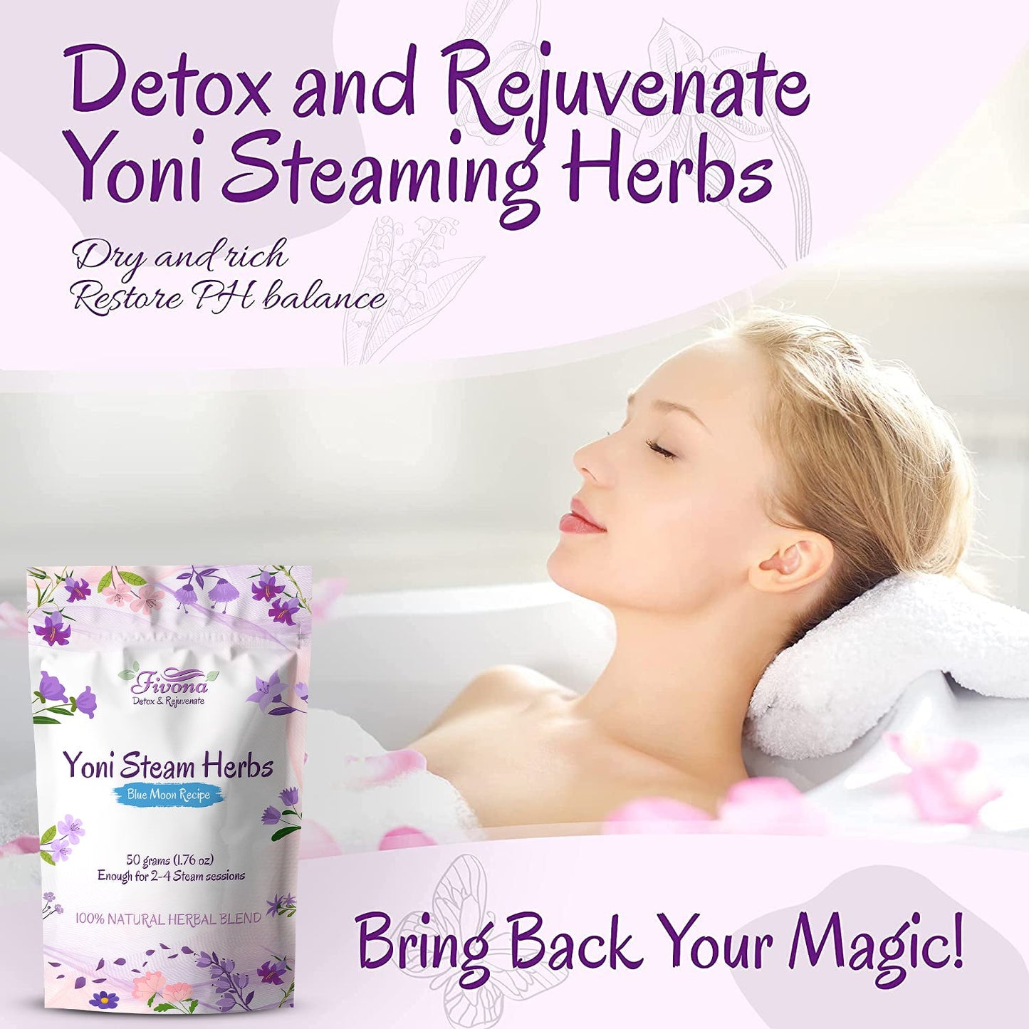 Yoni Steam Herbs | Blue Moon | 1.76oz