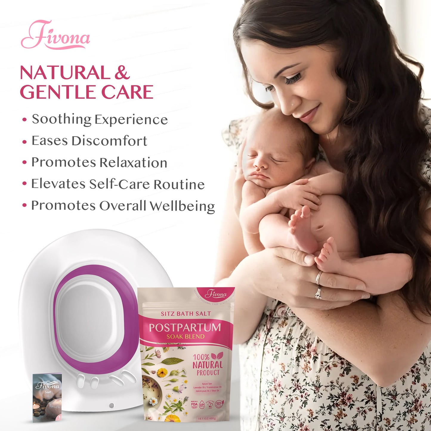 2 in 1 Sitz Bath Soak Kit for Postpartum Care