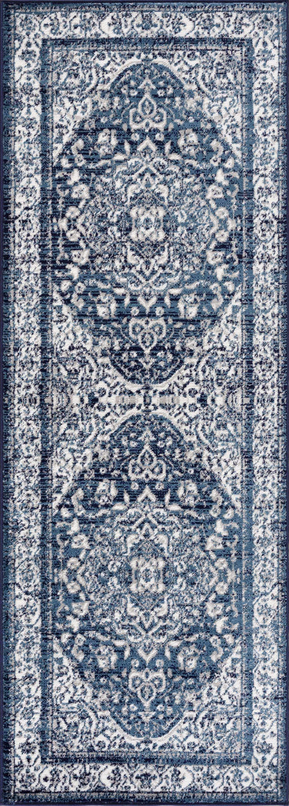 Billy Blue Medallion Rug - Promo