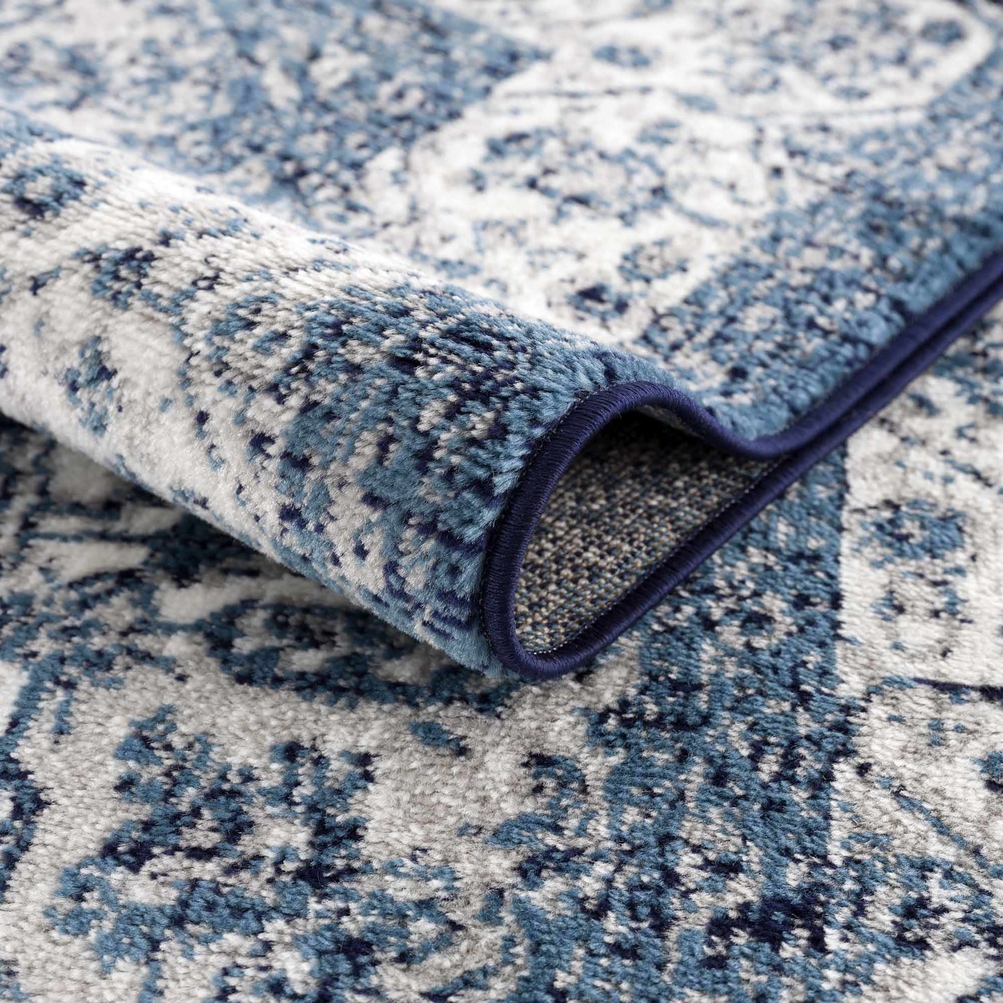 Billy Blue Medallion Rug - Promo