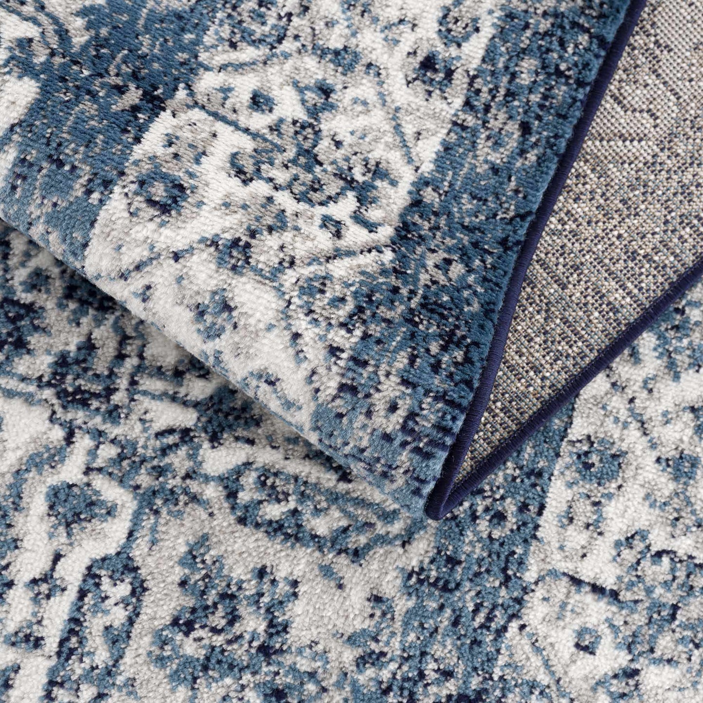 Billy Blue Medallion Rug - Promo