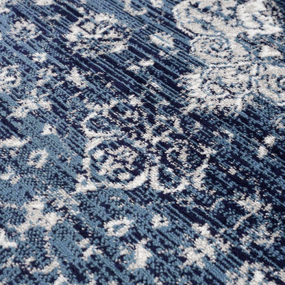 Billy Blue Medallion Rug - Promo
