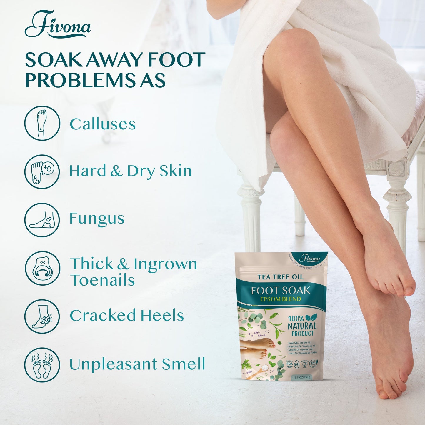 Foot Soak Blend with Tea Tree 14.1oz