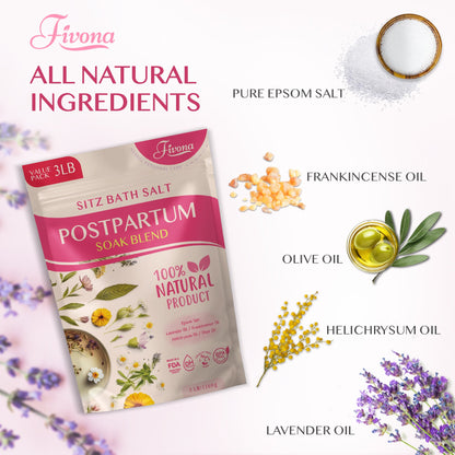 Fivona Postpartum Sitz Bath Soak Blend | 48oz