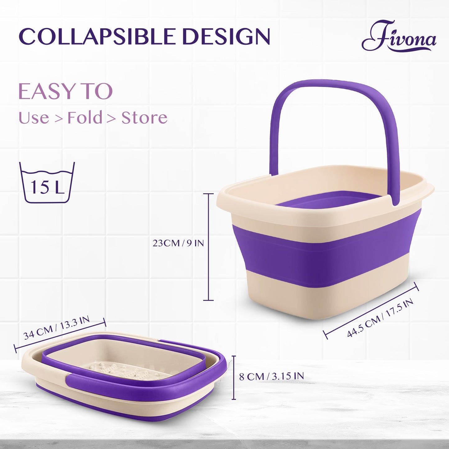 Collapsible Foot Bath Basin