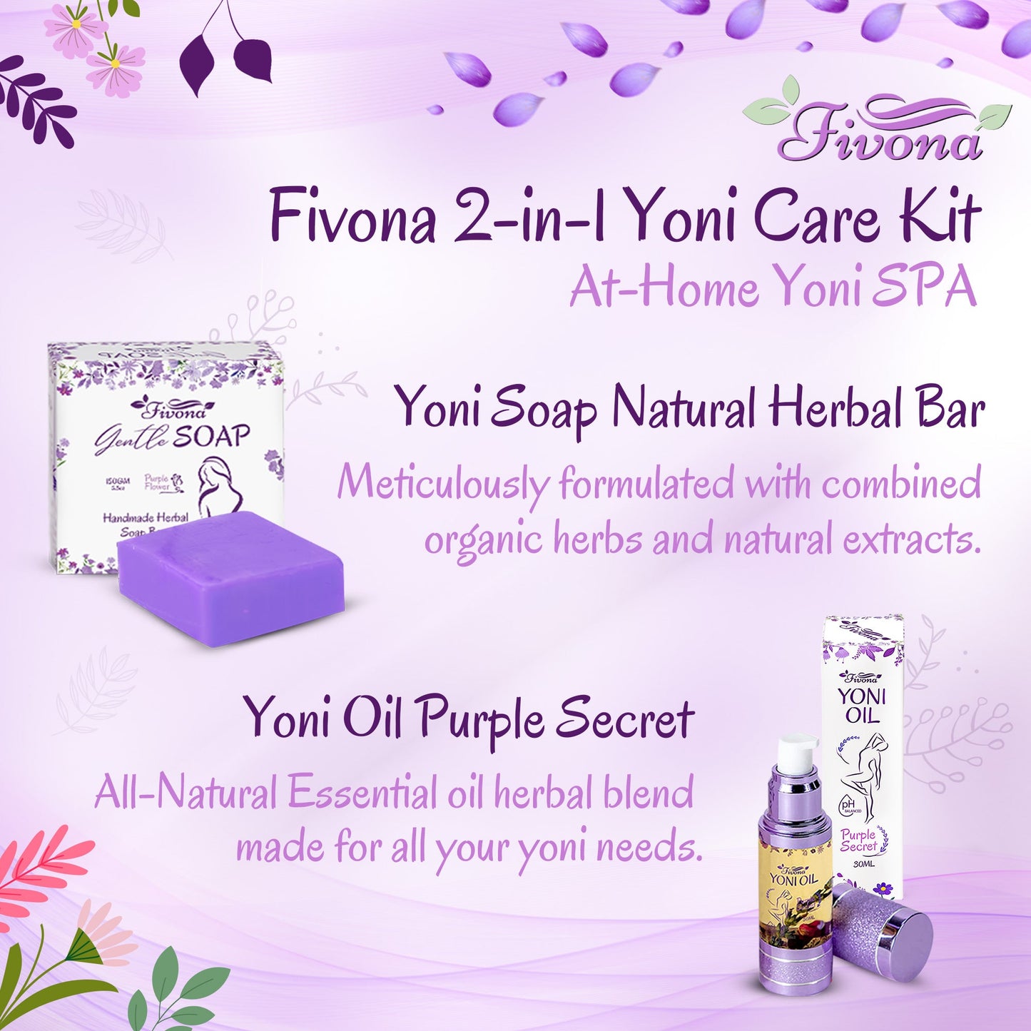 2 in 1 Set | Yoni Oil & Soap Bar