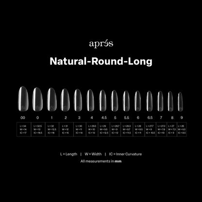 Gel-X Natural Round Long 2.0 Box of Tips 14 Sizes