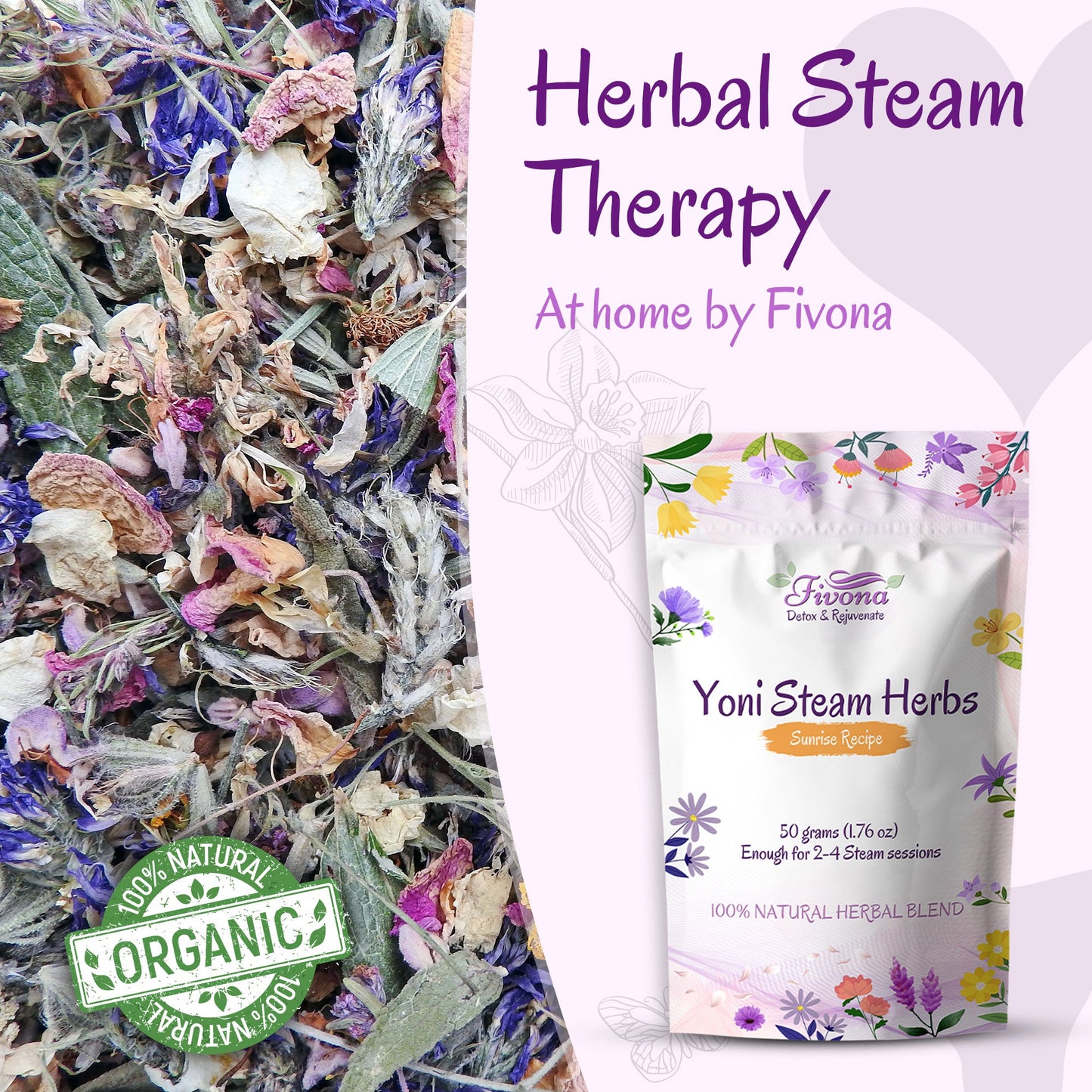 Yoni Steam Herbs | Sunrise | 1.76oz