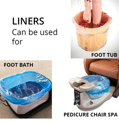 *Disposable Spa Bag Liner for Pedicure (Blue) - 400 pc