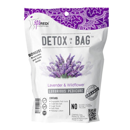 *Case (64 Kit)  Luxury Detox Pedi In a Bag 4-Step System 0.7oz
