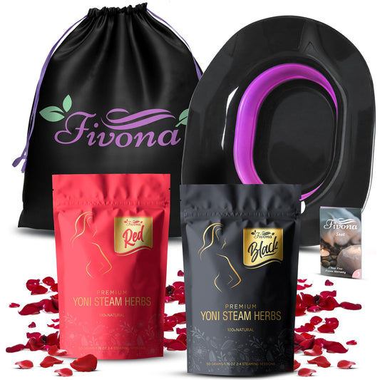 4 in 1 Yoni Steaming Kit | Premium Black & Red Herbs
