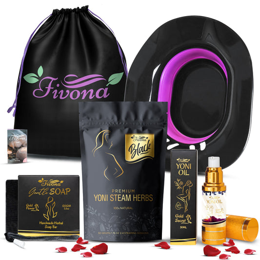 5 in 1 Yoni Care Kit | Premium Black Edition