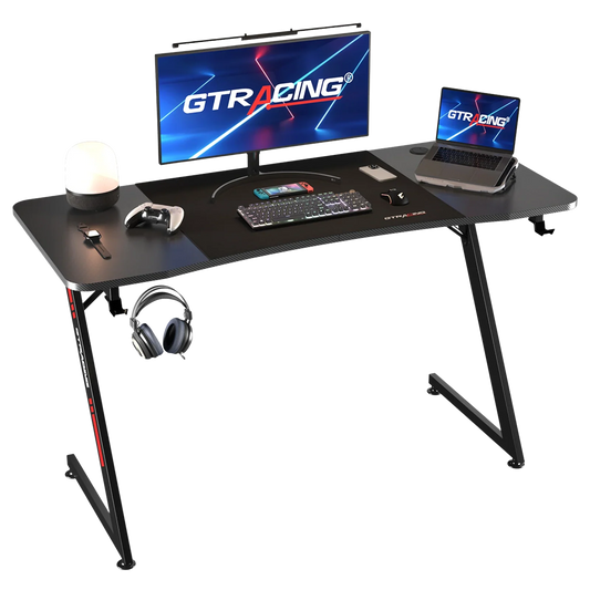 Z -Shaped Series RGB Gaming Desk Z09