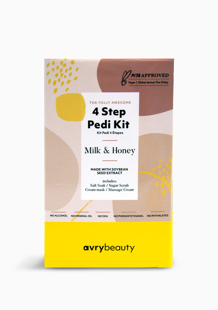 *4 Step Pedi Kit - Milk & Honey - (Case 50PC)
