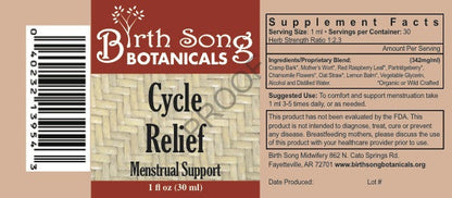 Menstrual Cycle Herbal Tincture with Cramp Bark, Natural Menstruation, and PMS Support For Women and Teens*