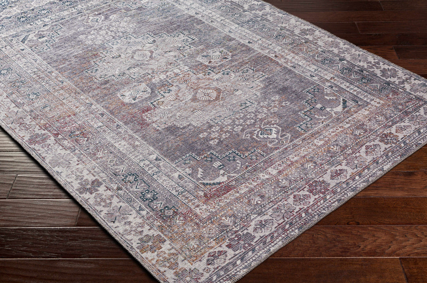Baltinglass Gray Washable Rug - Promo