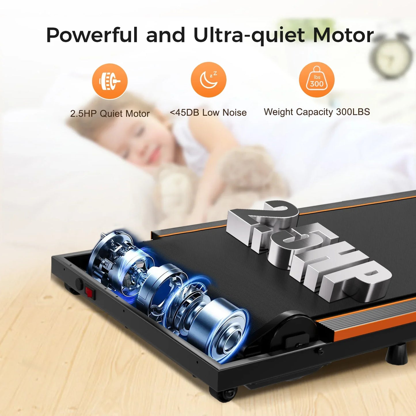 Walking Pad, Under Desk Treadmill HTM-120