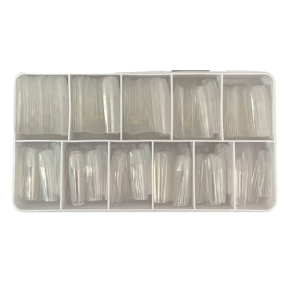 Extra Long Square #10 | Soft Gel Tips 11Sizes - 550PC