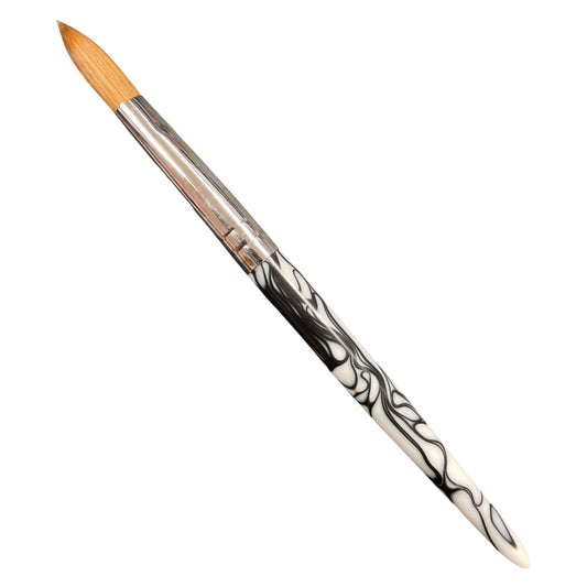 Crimped Marble Brush #18 - 100% Kolinsky