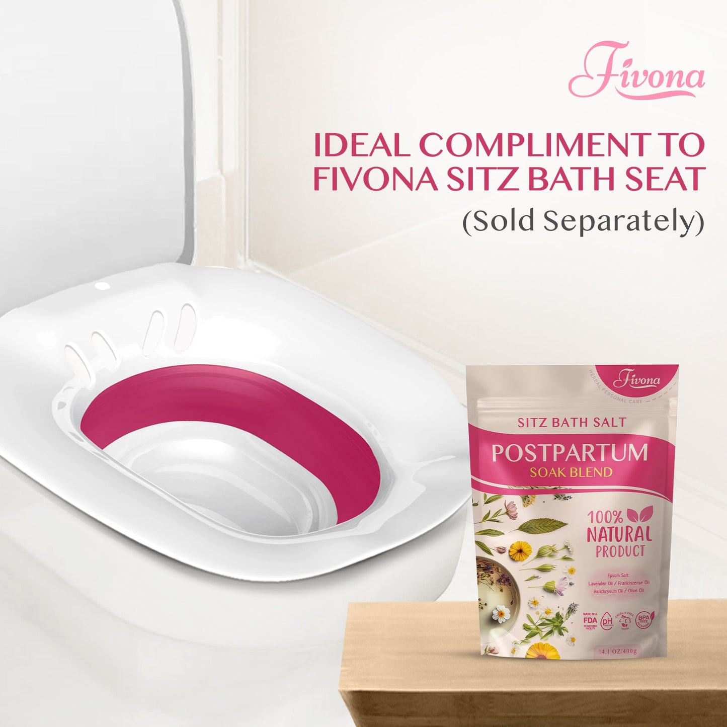 Fivona Postpartum Sitz Bath Soak Blend | 14.1oz