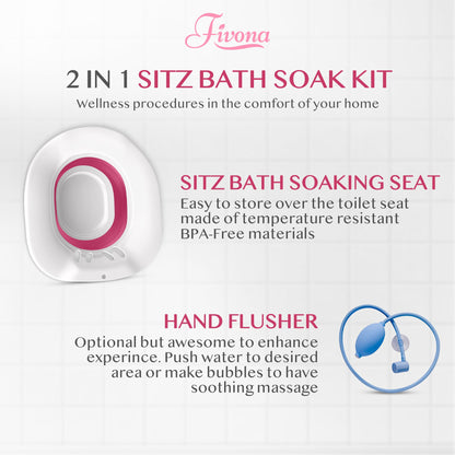 Yoni Steam & Sitz Bath Seat with Hand Flusher