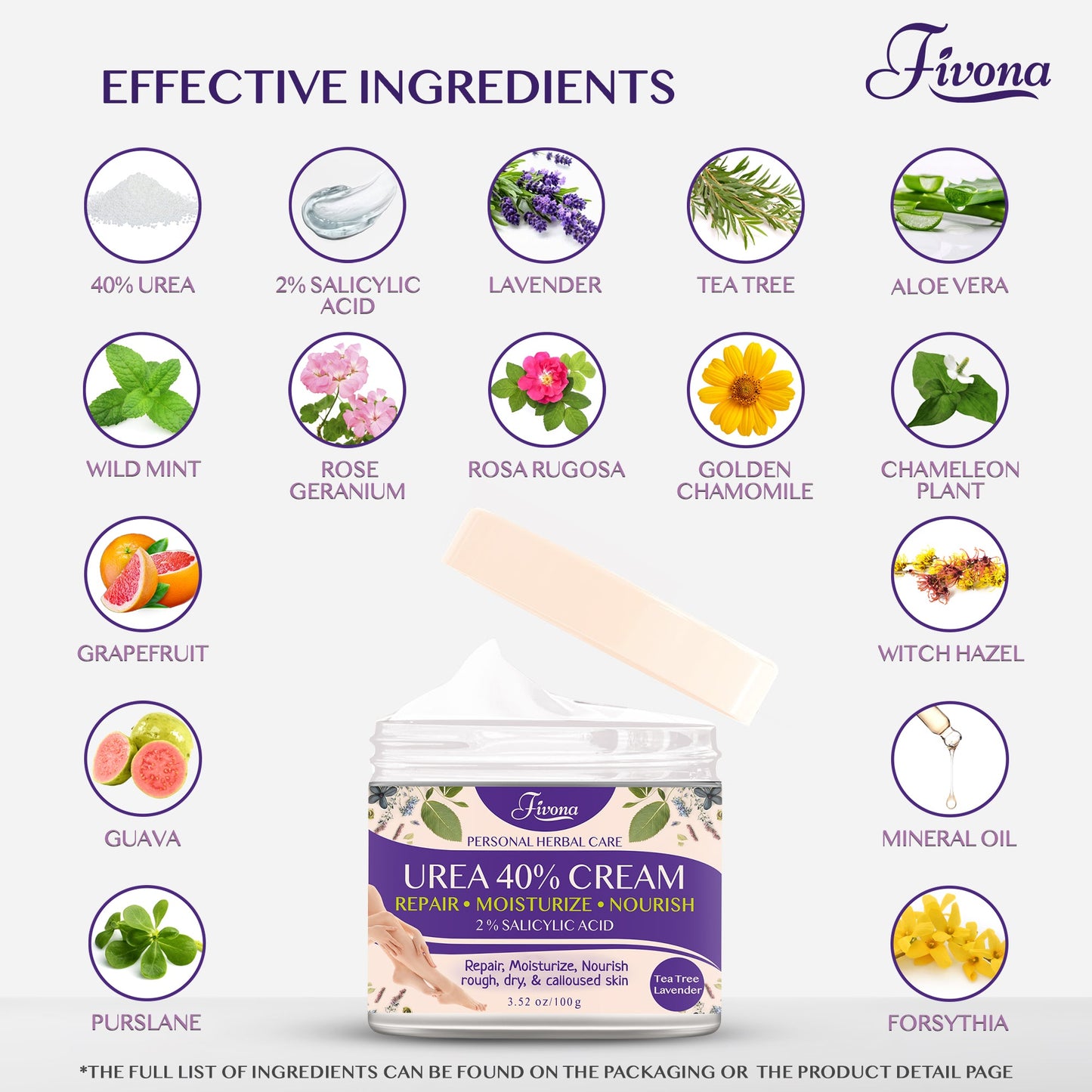 40% Urea Cream with Lavender