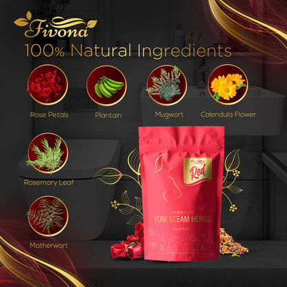 Yoni Steam Herbs | Premium Red | 1.76oz