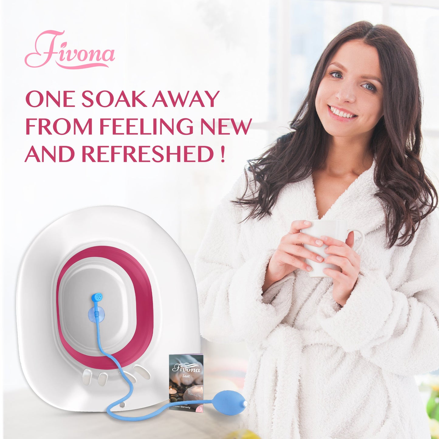 Yoni Steam & Sitz Bath Seat with Hand Flusher