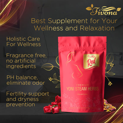 Yoni Steam Herbs | Premium Red | 1.76oz