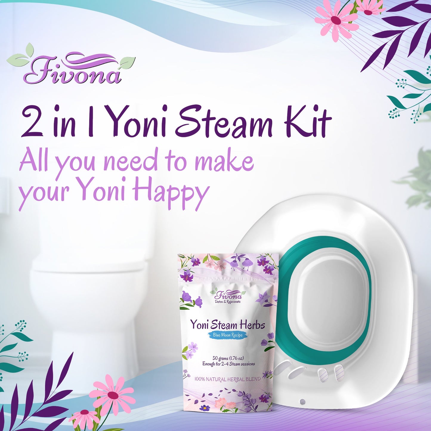 2 in 1 Yoni Steaming Kit