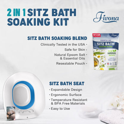 2 in 1 Sitz Bath Soaking Kit