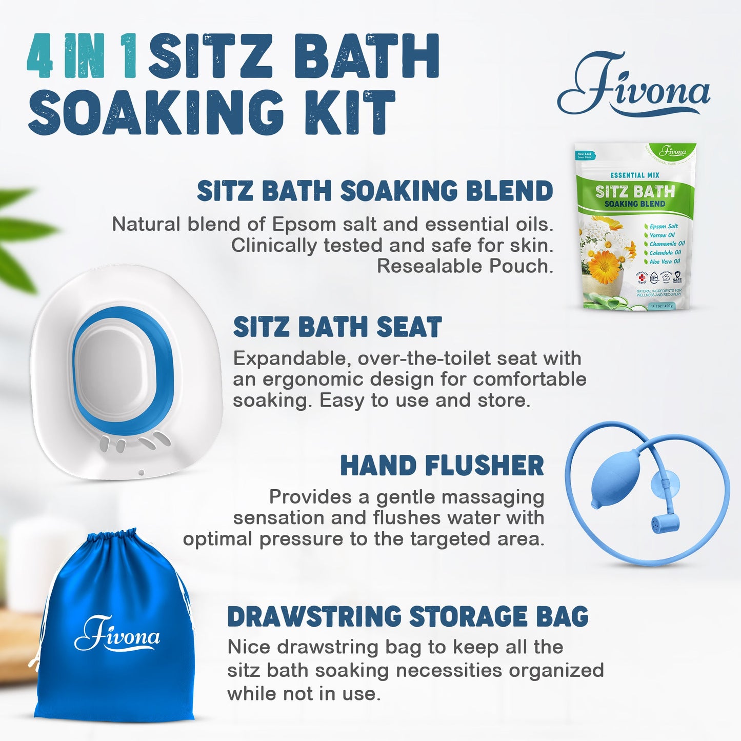 4 in 1 Sitz Bath Soaking Kit