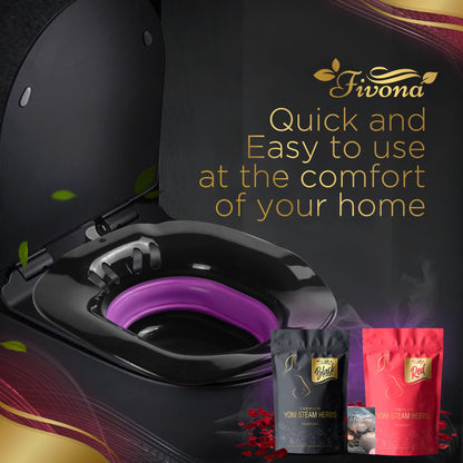 4 in 1 Yoni Steaming Kit | Premium Black & Red Herbs