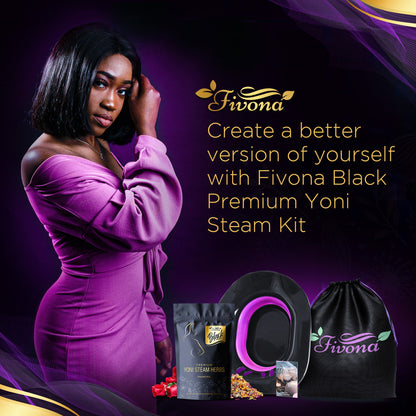 3 in 1 Yoni Steaming Kit | Premium Black Edition
