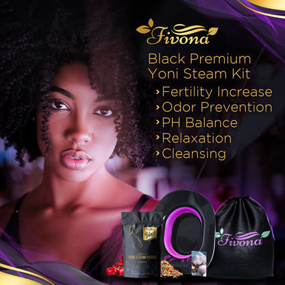 3 in 1 Yoni Steaming Kit | Premium Black Edition