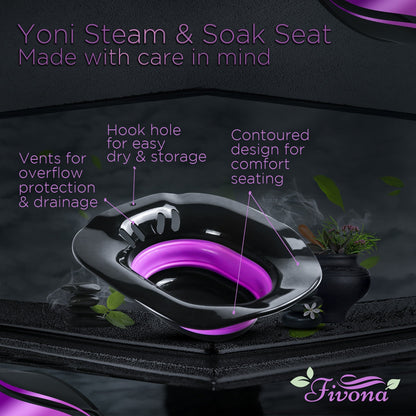 Premium Yoni Steam & Sitz Bath Seat with Storage Bag