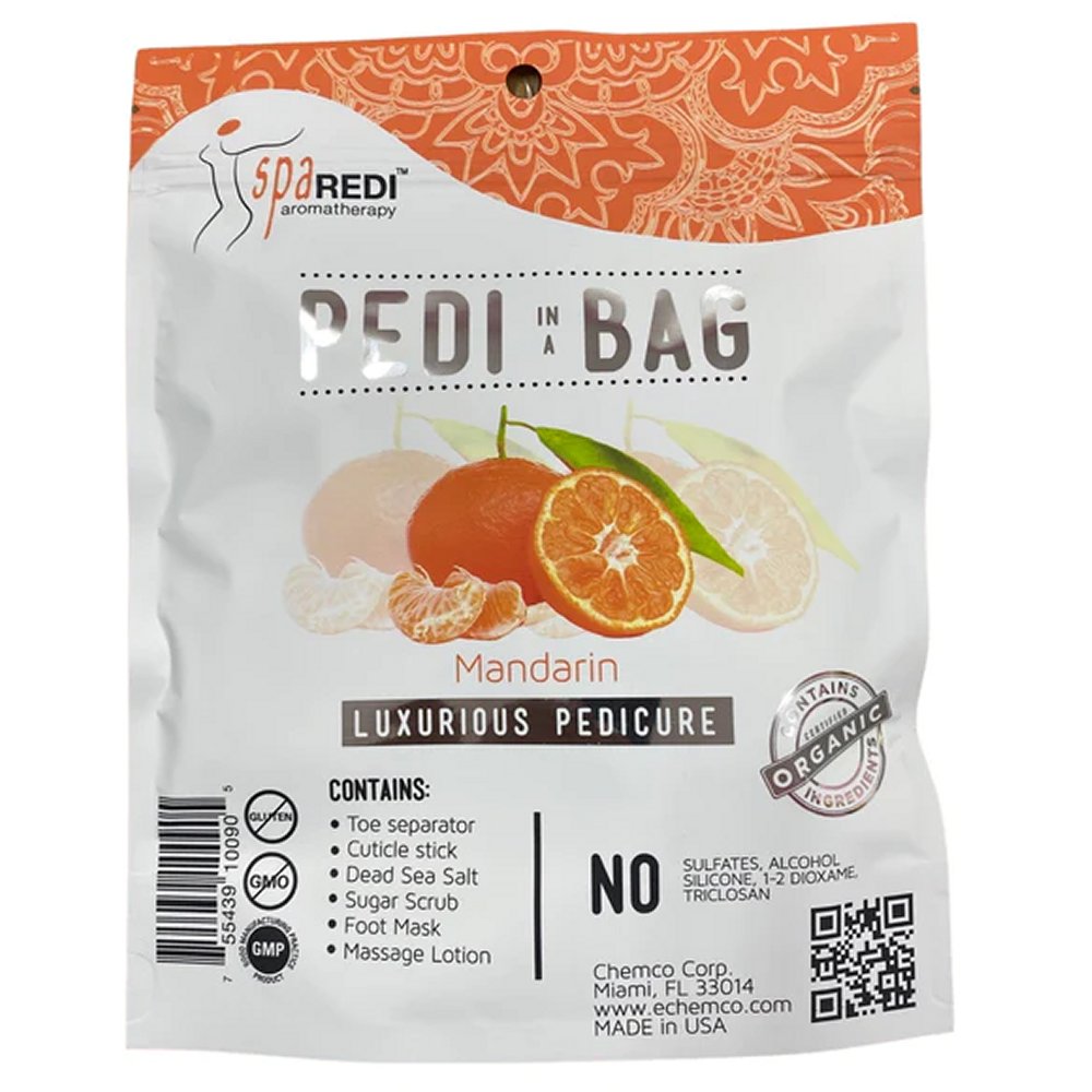 *Case (64 Kit)  Luxury Detox Pedi In a Bag 4-Step System 0.7oz