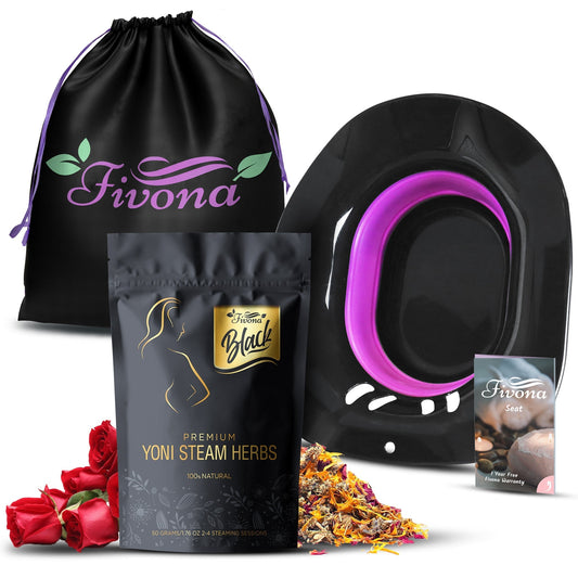 3 in 1 Yoni Steaming Kit | Premium Black Edition