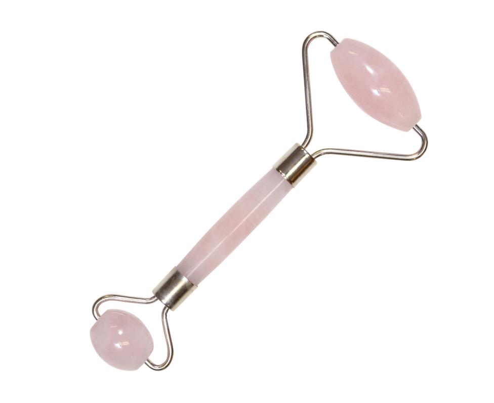 Rose Quartz Facial Roller Double Sided