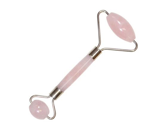 Rose Quartz Facial Roller Double Sided
