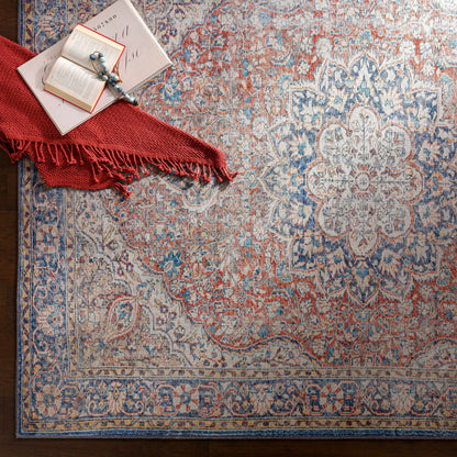 Wacousta Red&Blue Washable Rug - Promo